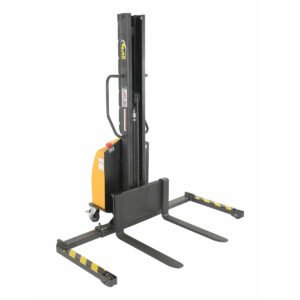 Vestil 30" Fork Electric Straddle Stacker with 1000 lb Cap and 63" Lift Ht - SLNM-63-AA