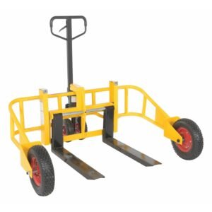 Vestil 32" Fork All-Terrain Pallet Truck with 2000 lb Cap and 9" Lift Ht - ALL-T-2