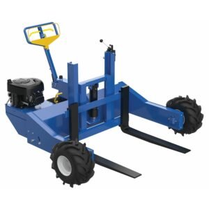 Vestil Steel Heavy Duty 344CC Gas Powered All-Terrain Pallet Truck 36 In. Fork Length 4000 Lb. Capacity Blue -ALL-T-4-GPT-HD