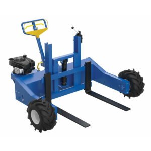 Vestil Steel Gas Powered All-Terrain Pallet Truck 36 In. Fork Length 4000 Lb. Capacity Blue -ALL-T-4-GPT