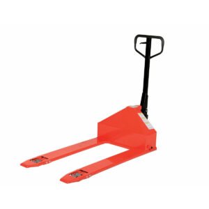 Vestil Steel Super Low Pallet Truck 60 In. x 27 In. x 44 In. 2200 Lb. Capacity Red-PM2-2744-SLP