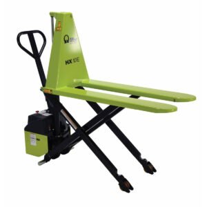 Vestil 45" Fork Electric High Lift Pallet Truck with 2200 lb Cap and 31.5" Lift Ht - PMC-HIPM-21-DC