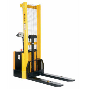 Vestil 42" Fork Electric Pallet Stacker with 2000 lb Cap and 62" Lift Ht Fixed Forks - S-62-FF