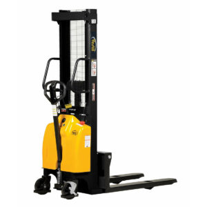 Vestil 42" Fork Semi-Electric Straddle Stacker with 2000lb Cap and 118" Lift Ht Fixed Forks/Legs - SE/HP-118