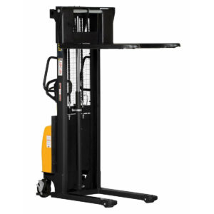 Vestil 42" Fork Semi-Electric Straddle Stacker with 2000 lb Cap and 63" Lift Ht Fixed Forks/Legs - SE/HP-63