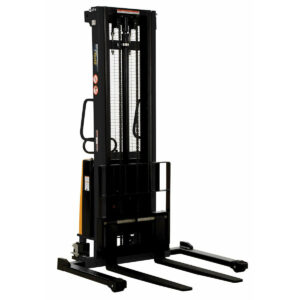Vestil 42" Fork Electric Straddle Stacker with 2000 lb Cap and 137 Lift Ht - SL-137-AA