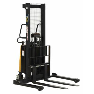 Vestil 42" Fork Electric Straddle Stacker with 2000 lb Cap and 63" Lift Ht - SL-63-AA