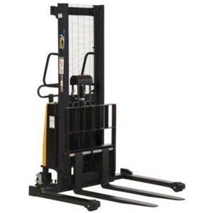 Vestil 42" Fork Electric Straddle Stacker with 3000 lb Cap and 63" Lift Ht - SL3-63-AA