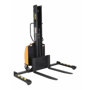 Vestil 36" Fork Electric Straddle Stacker with 1500 lb Cap and 63" Lift Ht - SLNM15-63-AA