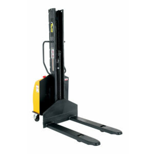 Vestil 45" Fork Electric Fork Over Stacker with 1500 lb Cap and 63" Lift Ht Fixed Fork - SLNM15-63-FF