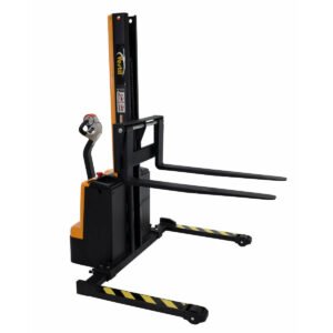 Vestil 42" Fork Electric Straddle Stacker with 1500 lb Cap and 62" Lift Ht - SNM15-62-AA