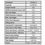 Tuxedo-TP12KC-D-Two_Post_Lift-specifications