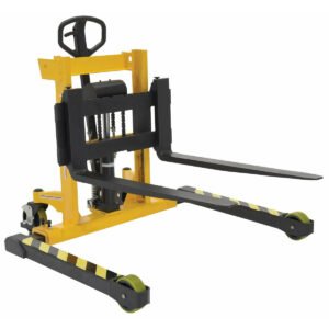 Vestil 42" Fork Manual Straddle Stacker with 3000lb Cap and 35" Lift Ht Adjustable Forks/Legs - VHPS-3000-AA-17