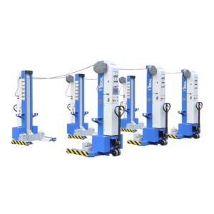 iDEAL MSC-13K-B-678 Mobile Column Lift, Six Column Set, 78,000 lbs.
